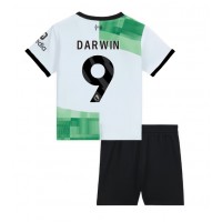 Liverpool Darwin Nunez #9 Udebane Trøje Børn 2023-24 Kortærmet (+ Korte bukser)